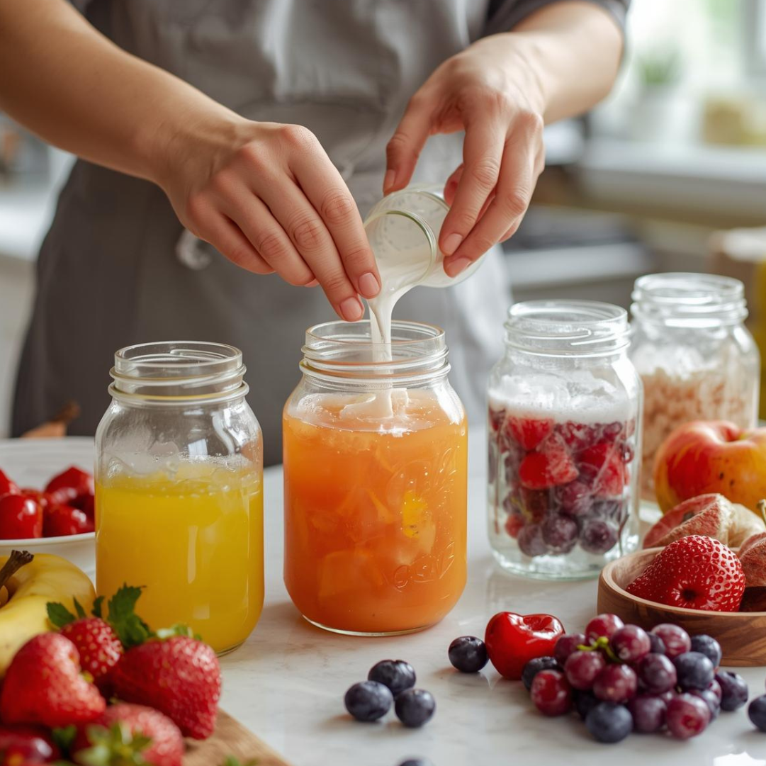 a woman is holding a plate in her hand